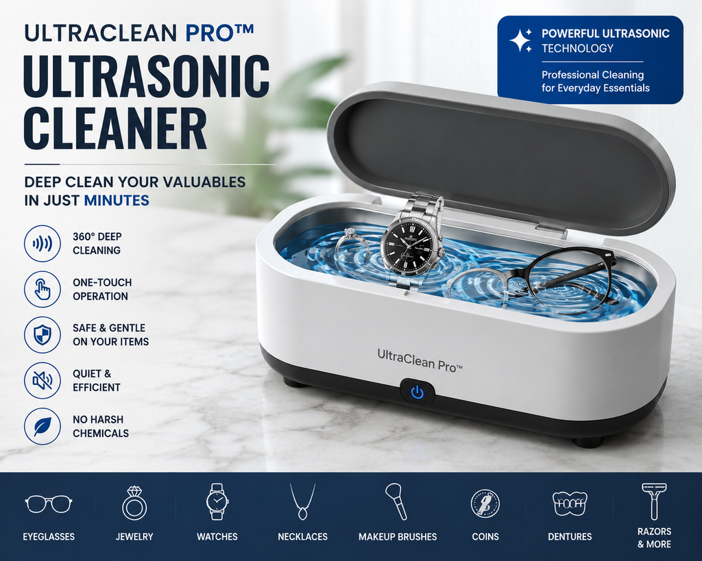 UltraClean Pro™️ Ultrasonic Cleaner