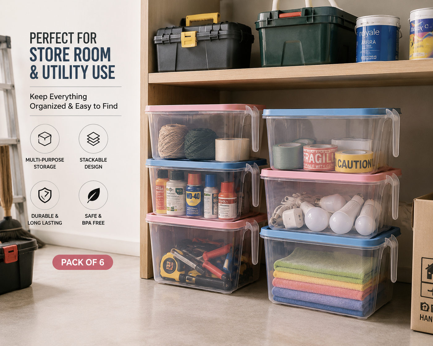 Modular Storage Crates™️ | Pack of 6