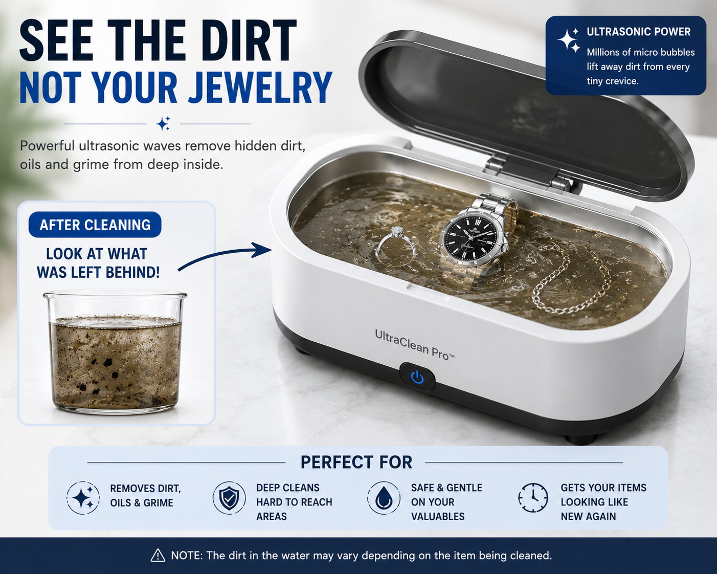 UltraClean Pro™️ Ultrasonic Cleaner