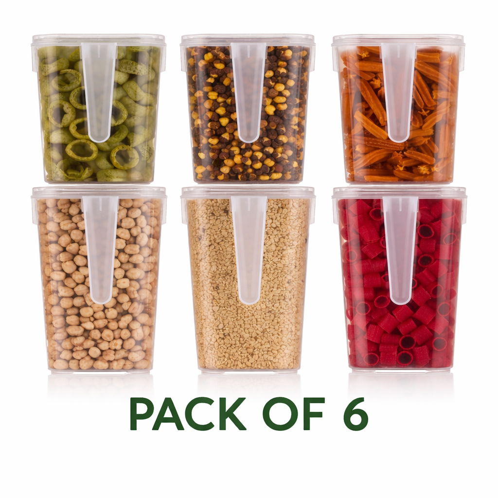 Multi Storage Box with Handle with Cover(pack of  6)